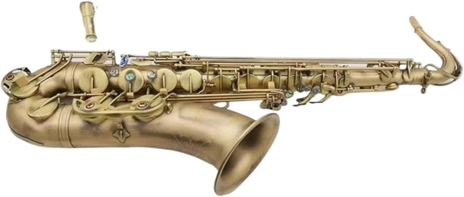 Woodwind Instruments Tenor Saxophone Gold Lacquer Professional Tenor Sax With Case Reeds Neck Mouthpiece (Color : Canvas bag)