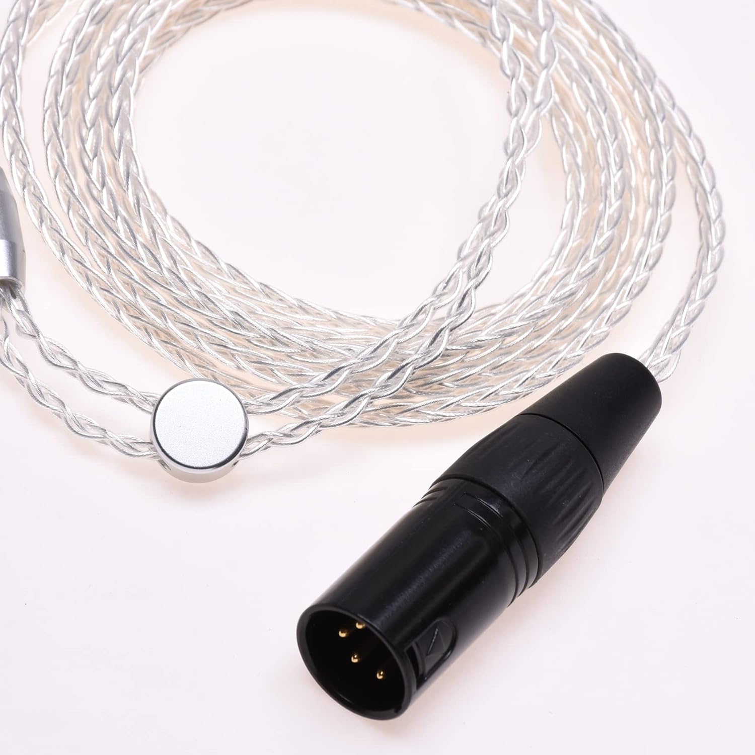Silver Plated Headphone Upgrade Cable for ZMF Eikon Auteur Audeze LCD-2 LCD-3 LCD-4 LCD-X LCD-XC (6FT, 4Pin XLR Male)