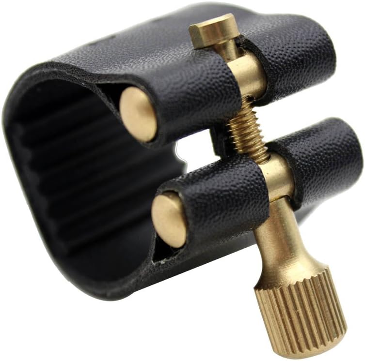 Saxophone Sax Eb Be Alto E Flat Brass and Alto Saxophone Ligature Mouthpiece and Trombone Mouthpiece