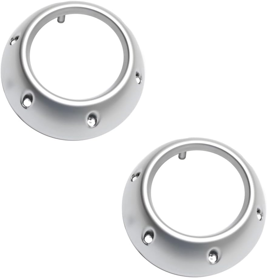KarParts360 For Mitsubishi Eclipse 2006 2007 2008 Coupe Fog Light Trims Driver and Passenger Side | Pair | Primed | Bezel | Replacement For MI2599102 | 8321A074HA
