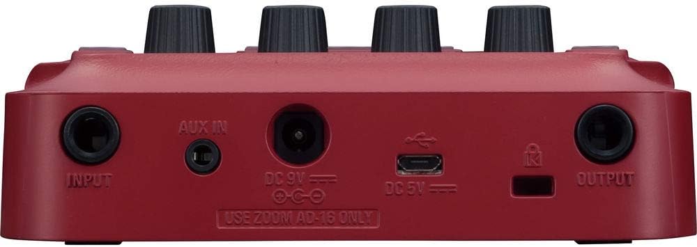 Zoom B1 Four Electric Bass Effects Processor with Polsen HPC-A30 Monitor Headphones, 9V Power Adapter & 10ft Instrument Cable Bundle