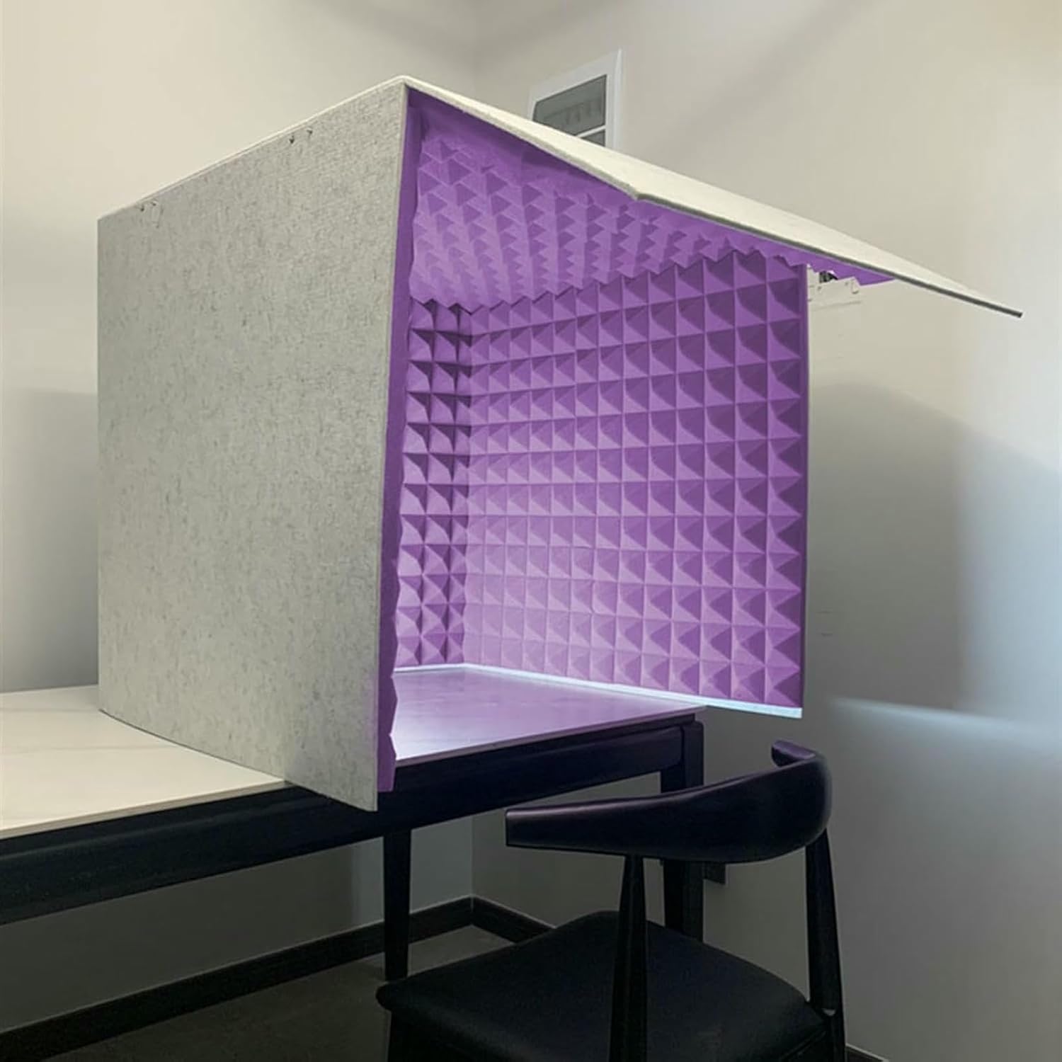 Microphone Isolation Screen Vocal Booth, Soundproof Recording Booth, Acoustic Absorbent Isolation, Absorbing for Studio Recording