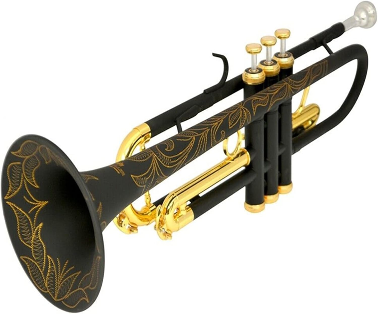 KESHUO Trumpet Instrument Brass Instrument Trumpet Black Gold Beginner Professional Playing Trumpets