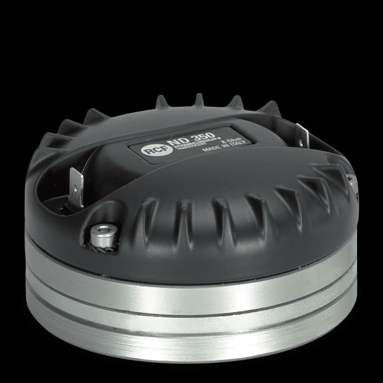 RCF ND350 Pro Compression Driver 1.75-inch Diaphragm Voice Coil 1 inch Exit Throat 50 Wrms 100 Watts Peak 8-Ohm