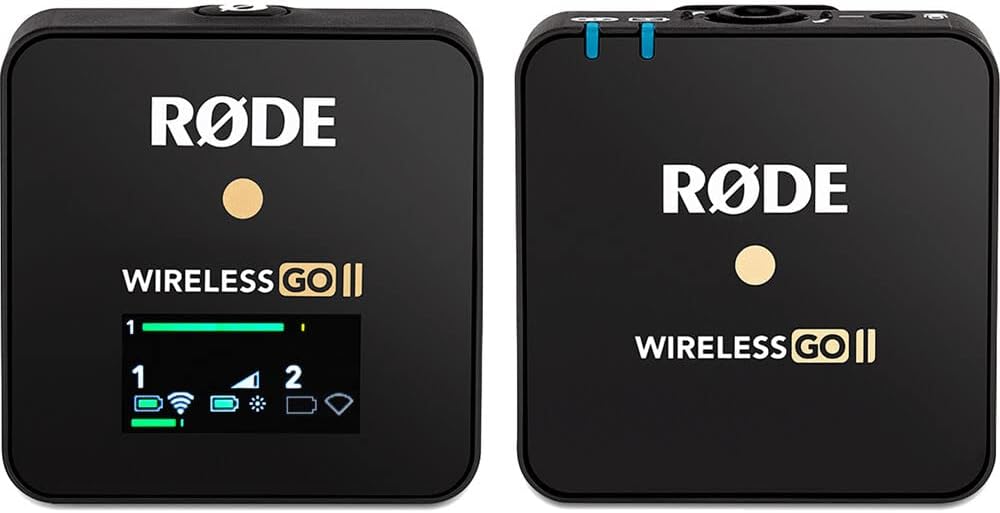 Rode Wireless GO II Single Compact Digital Wireless Microphone System and Recorder (WIGOIIS) Bundle Lavalier II Omnidirectional Lavalier Mic and 3-Pack Foam Windscreen