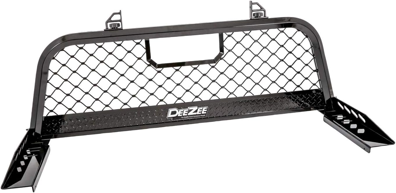 Dee Zee DZ95072RB Gloss Black Aluminum Mesh Cab Rack