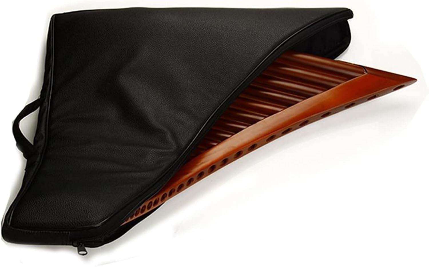 Handmade 25 Pipes Pan Flute C Key Panpipes Woodwind Instrument Bamboo Pan Flute (Color : Left)