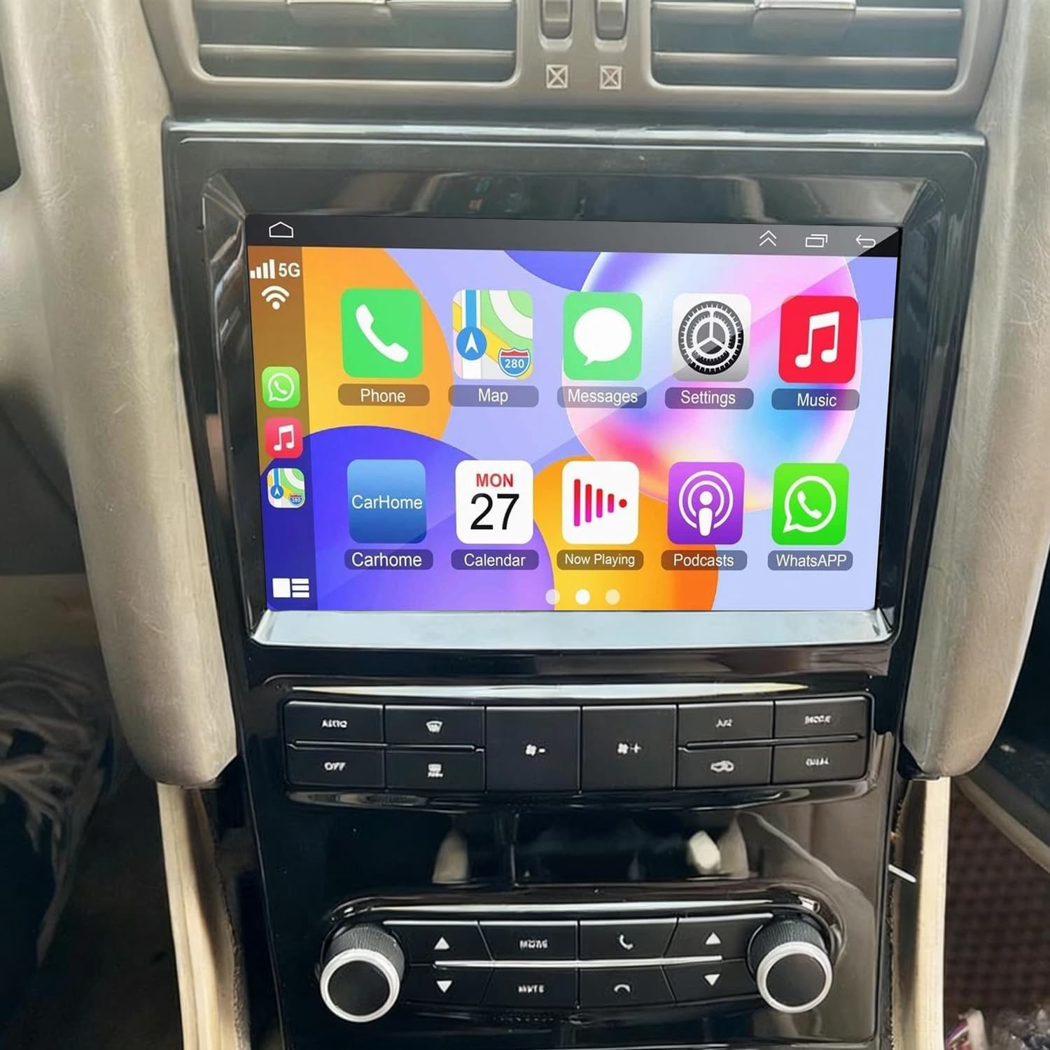 Android 15 Car Stereo Radio for Lexus GS300 GS400 GS430 1998-2005 for CarPlay Wireless/Android Auto 2GB+64GB 9 Inch Touch Screen Mirror Link DAB+ Player WiFi Bluetooth GPS Navi Head Unit