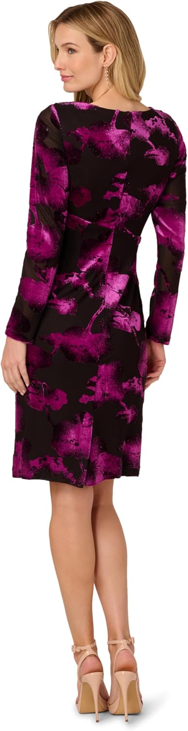 Adrianna Papell Women's Surplus Velvet Midi Dress