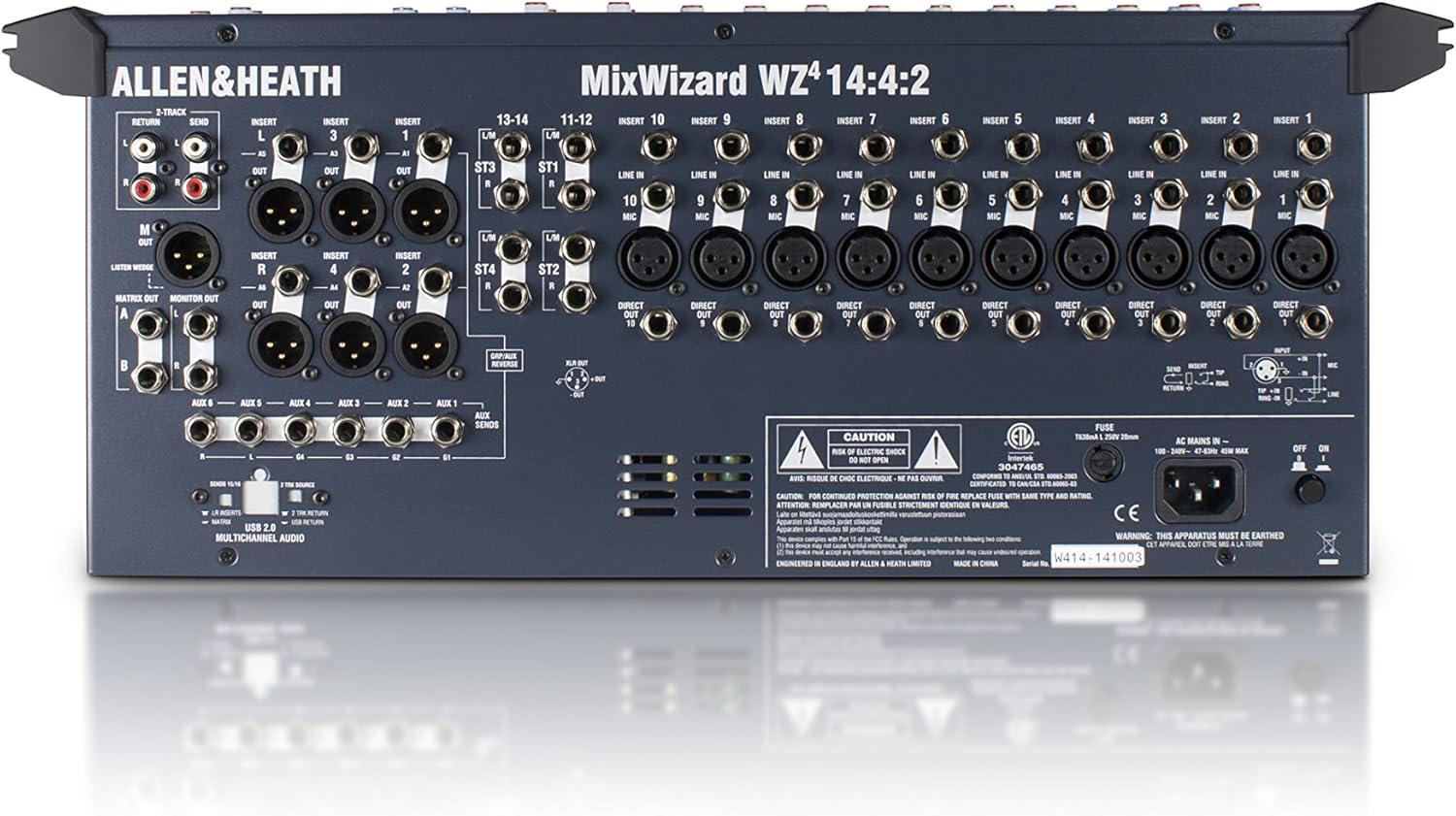 Allen & Heath WZ414:4 MixWizard4 14:4:2 Professional Mixing Console