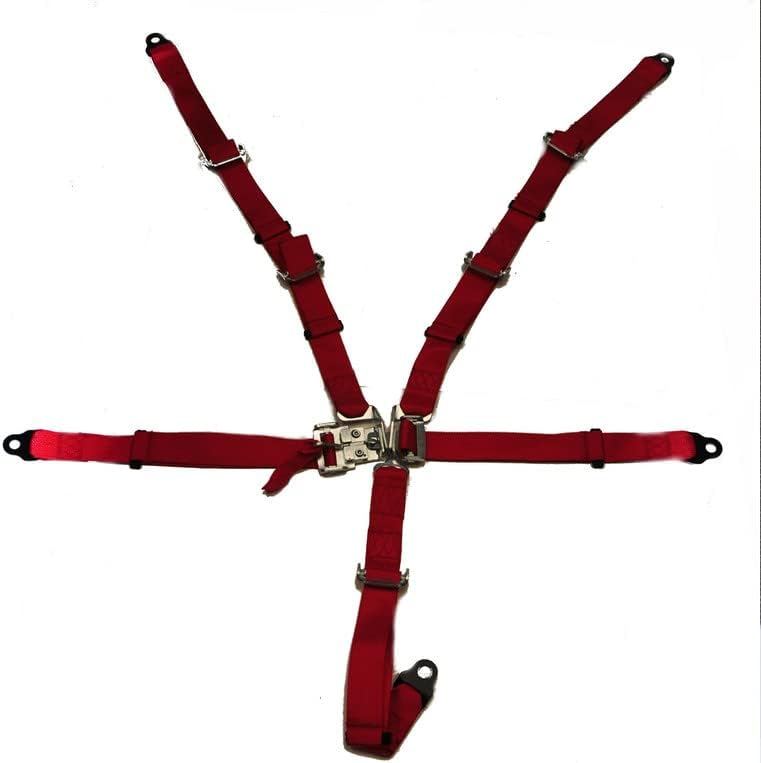 Replacement 5-Point Racing Belt with Latch and Link Assembly for Hammerhead Platinum GTS Go Karts - 6.000.354-P