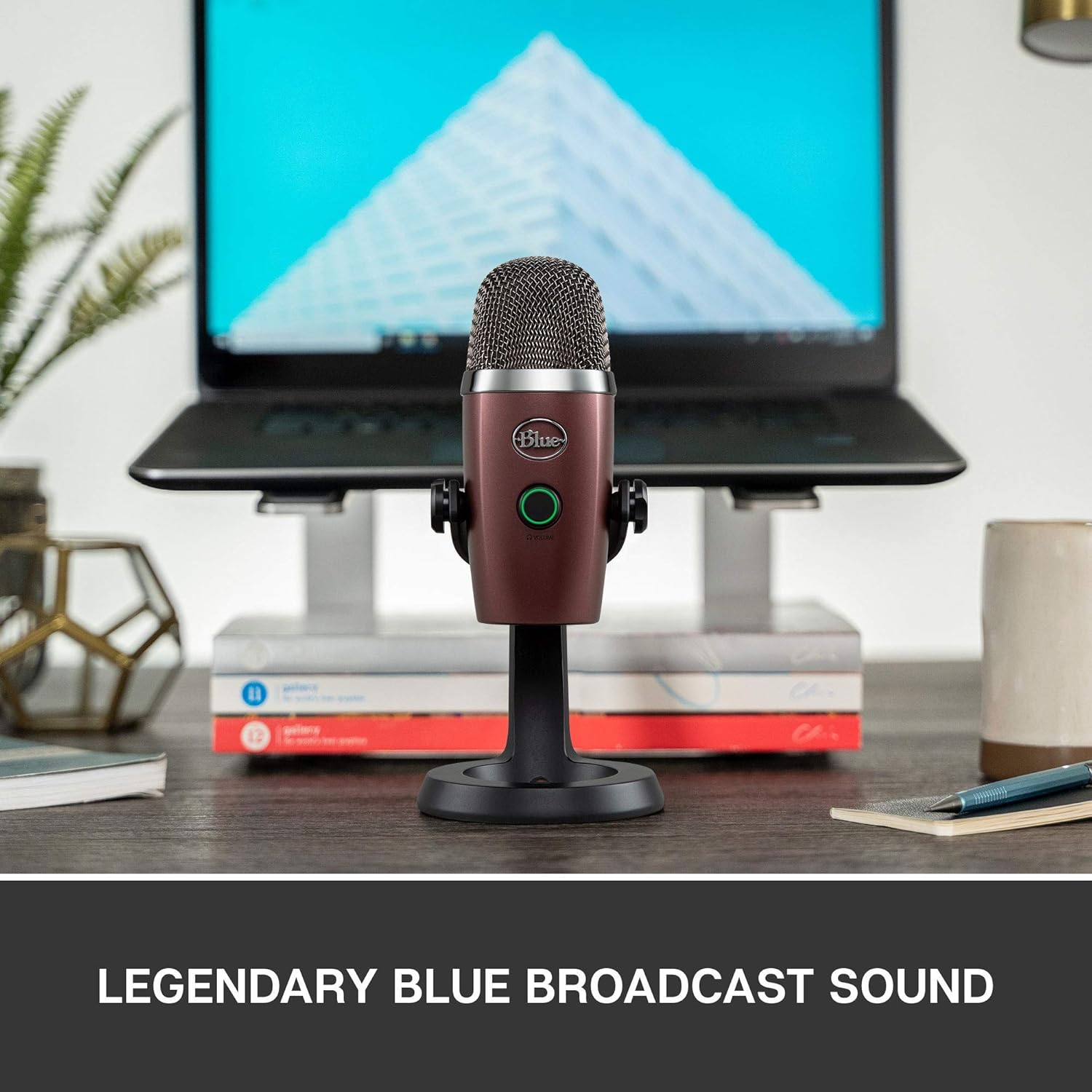 Blue Yeti Nano Premium USB Mic for Recording and Streaming - Red Onyx (Renewed)
