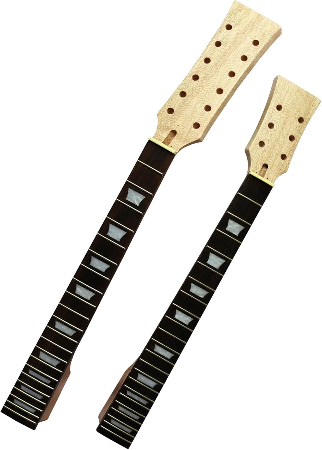 DIY Double Neck Guitarr Kits Beginner Kits 12 String Right Handed with Mahogany Body Mahogany Neck Rosewood Fingerboard Chrome Hardware Build Your Own Guitarr.