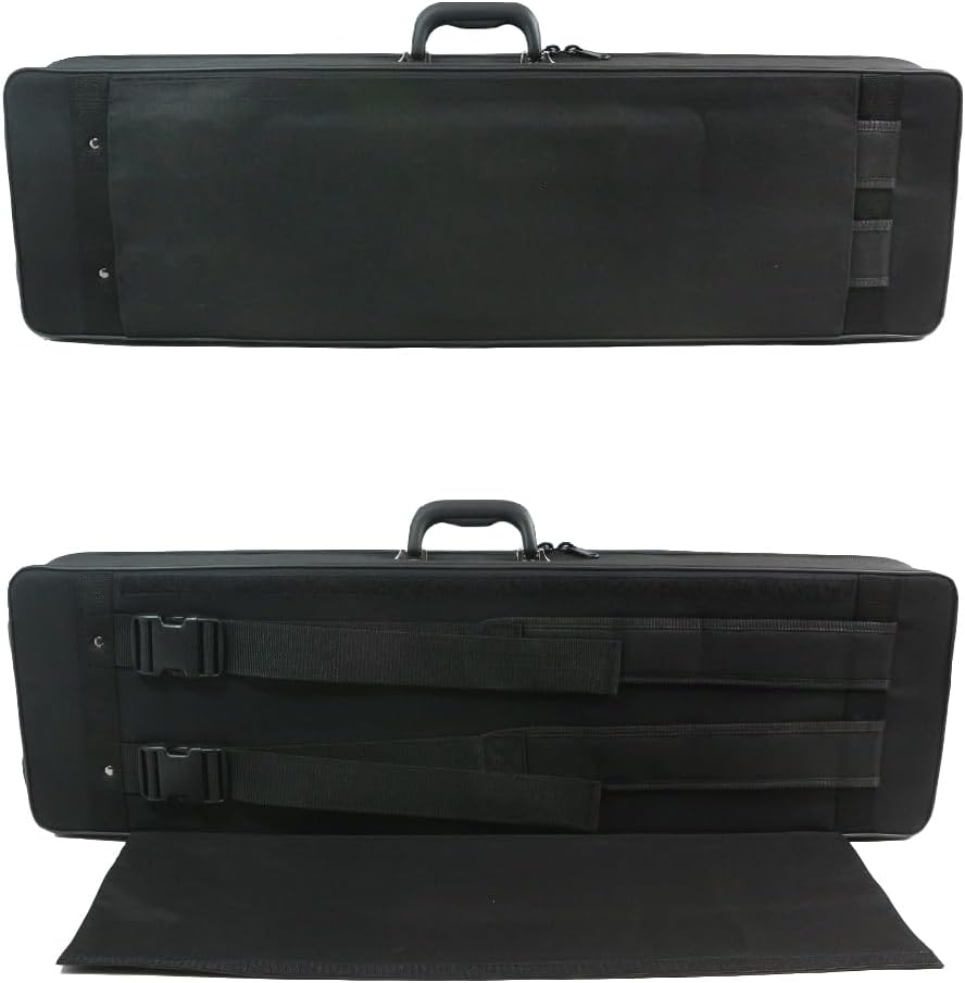 Professional Bass Clarinet Low E Bb flat Synthetic wood Body Nickel Plated Keys with Case Rich Sound Musical Instrument Student Clarinet (Low E)