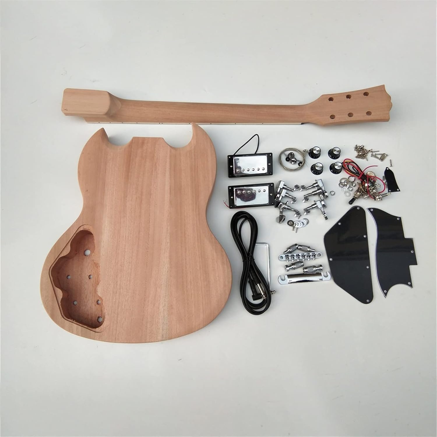 DIY Electric Guitar Kit Semi-Finished DIY Electric Guitar Kit Mahogany Body with All Hardware