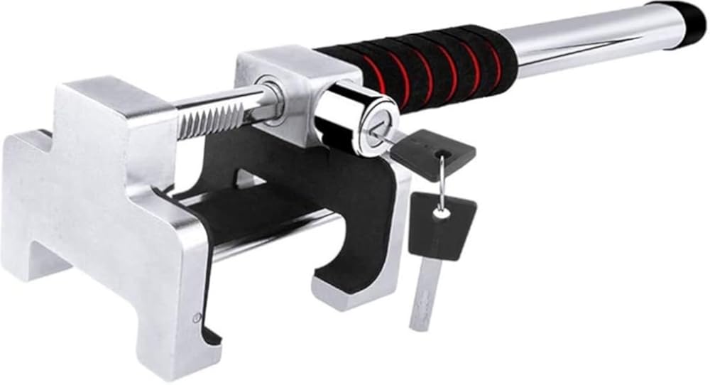 Steering Wheel Brake Lock, Anti-Theft Device, Retractable Steering Wheel Lock, Universal car Steering Wheel Lock with Key.