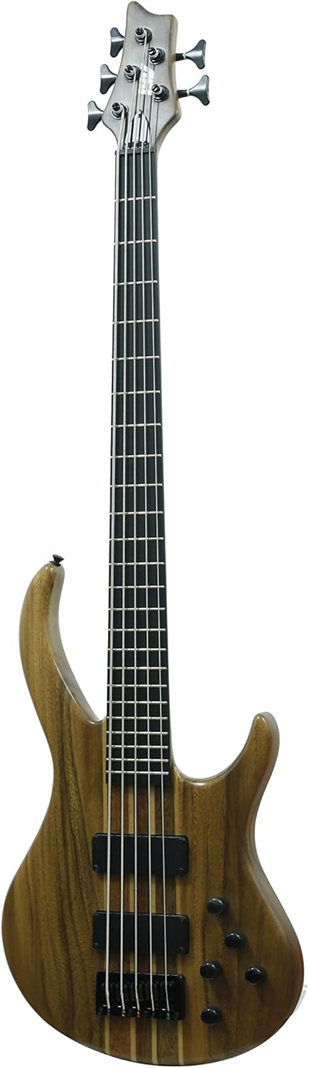 IYV 5 String IBW-550 Bass Solid-Body Electric Guitar, Natural