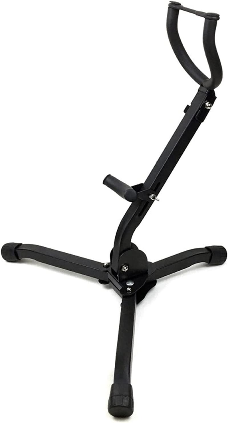Saxophone Parts Alto Tenor Saxophone Stand Display Instrument Accessories Metal Material Triangle Base Design Folding Portable