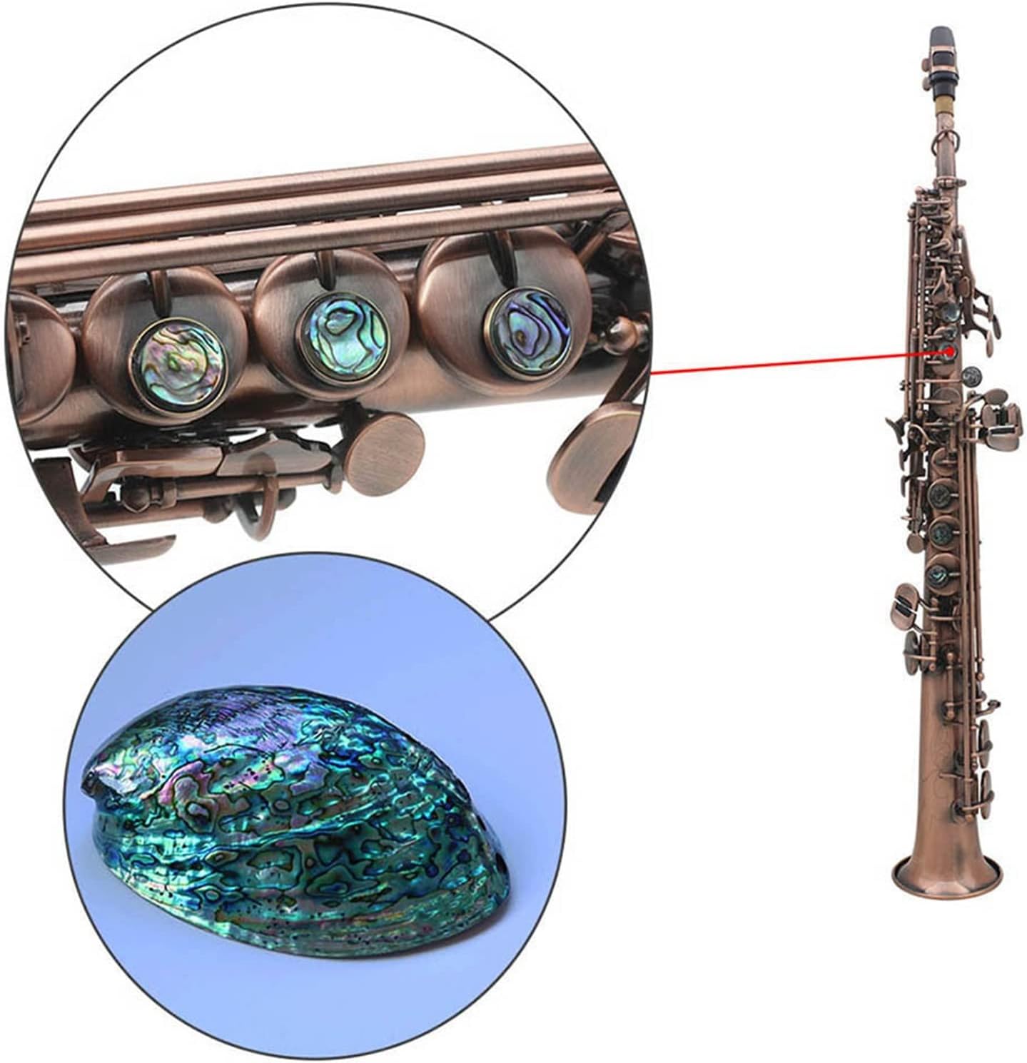 Saxophone Bb Copper Woodwind Musical Instrument with Case Beginner Saxophone