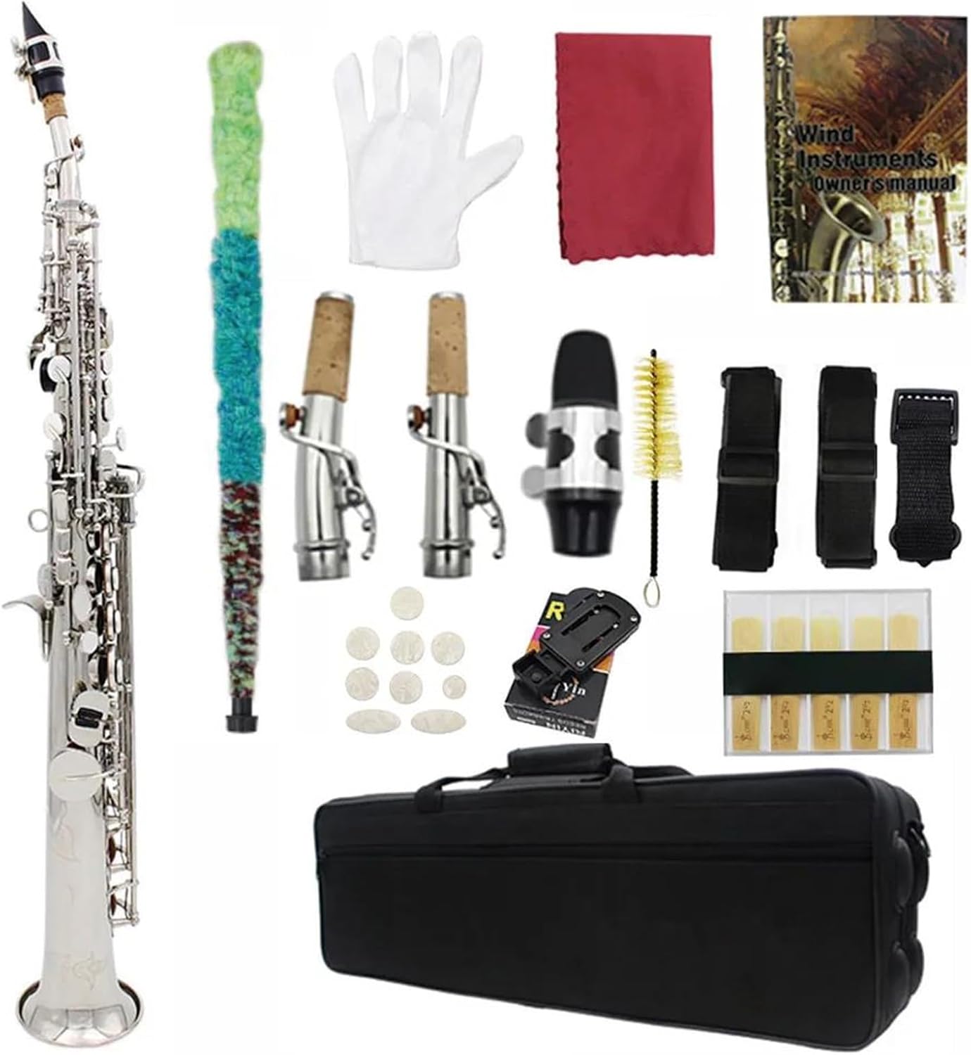 Professional Saxophone Soprano Saxophone B Flat Major Professional Woodwind Instrument