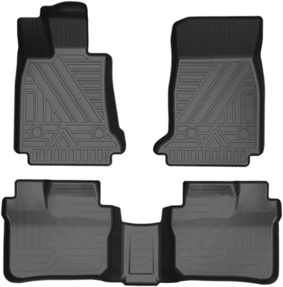 Compatible with Cadillac CT6 2016-2022 Auto Car Floor Mats All-Weather TPE Foot Mats Pad Tray Mat Interior Accessories