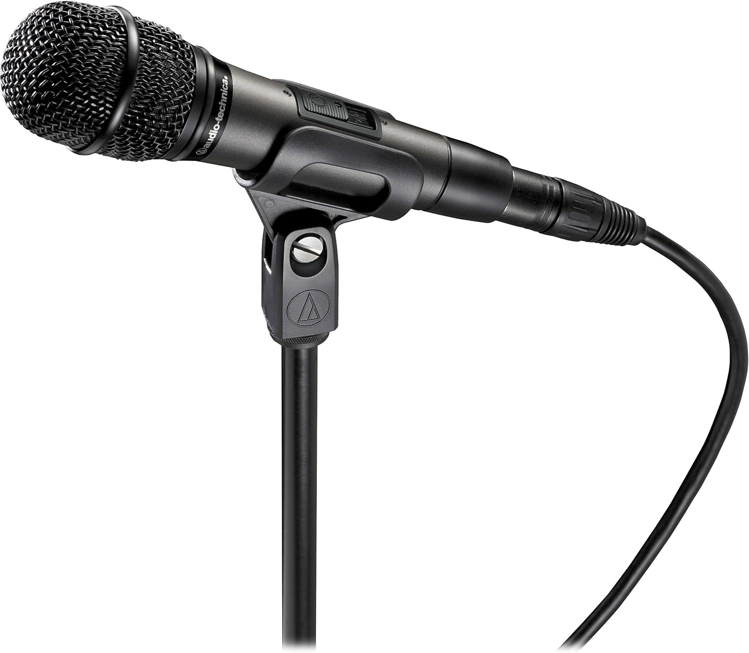 Audio-Technica ATM610a/S Pro Hypercardioid Dynamic Handheld Microphone with MagnaLock On/Off Switch, 600ohms Impedance, 40Hz-16kHz Frequency Response
