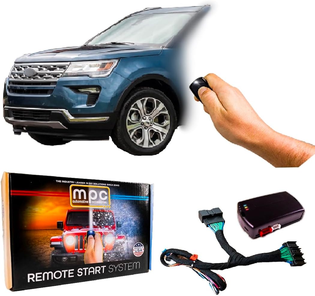 MPC Remote Start Kit Compatible with Ford Explorer 2016-2019 || Plug and Play || Lock 3X to Start || Push to Start Only || USA Tech Support