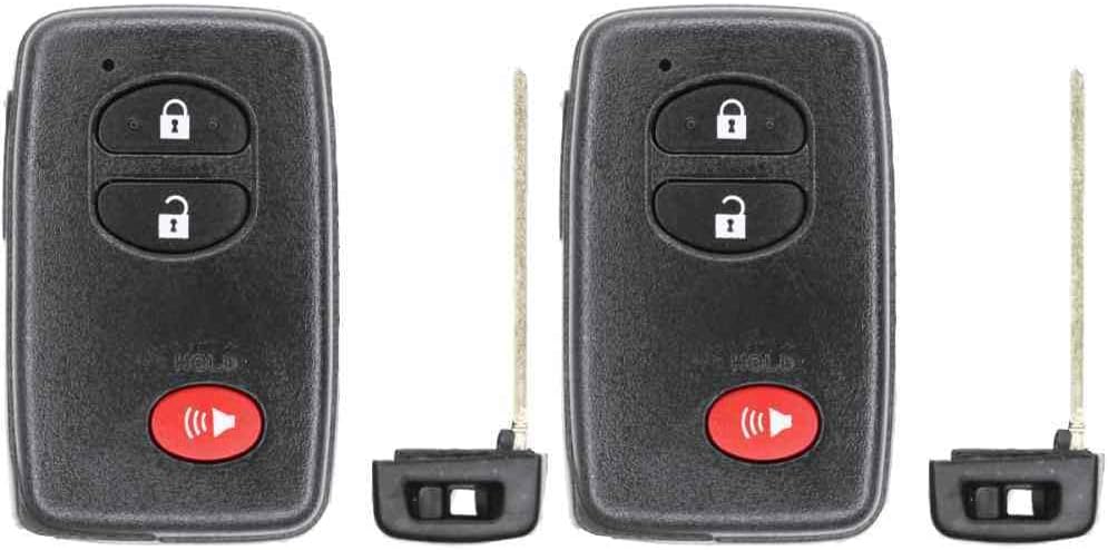 Replcament Smart Key Fob for Scion TC 2012 FCC HYQ14ACX Part Number 89904-47230 89904-47370 89904-35010 Pack of 2