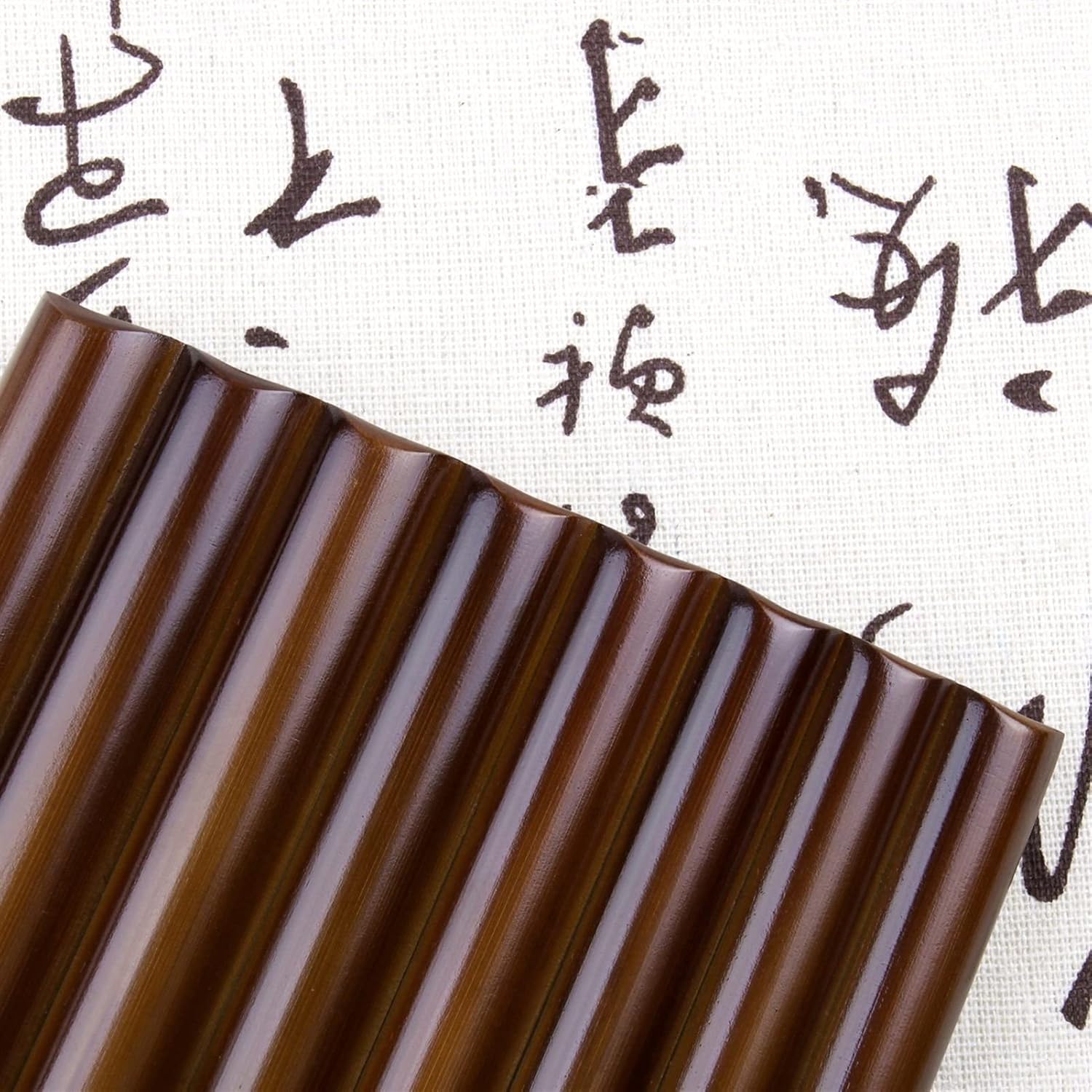 TSTS Beginner Pan Flute Brown 8 Pipes Pan Flute Small Size Musical Instruments Handmade Woodwind Instrument (Color : Brown Right Hand)