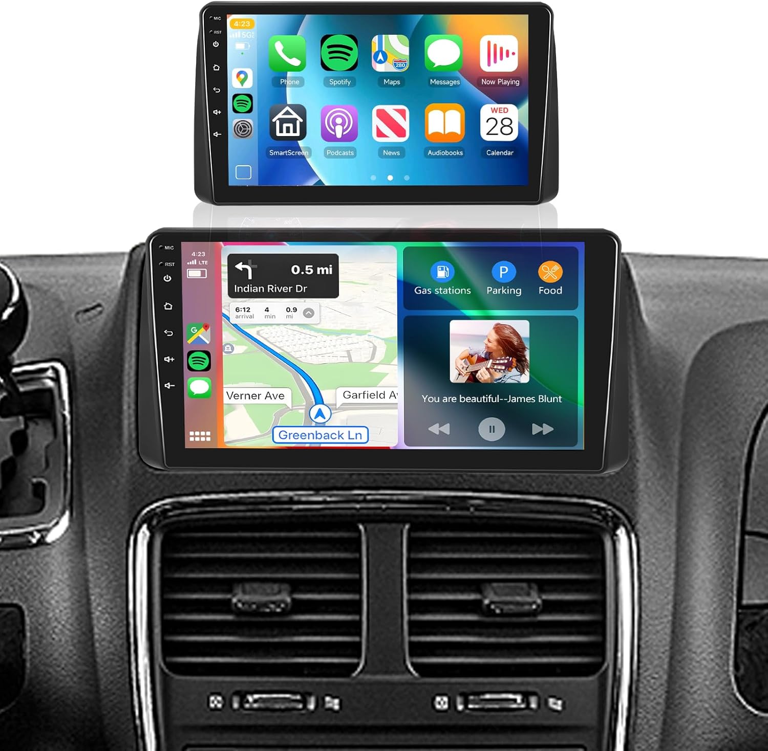 2G+64G Radio for Dodge Grand Caravan 2011-2020/Chrysler Town&Country 2011-2016/Grand Voyager 2011-2015 Car Stereo with CarPlay Android Auto,9'' Touchscreen Bluetooth RDS/FM WiFi Backup Camera