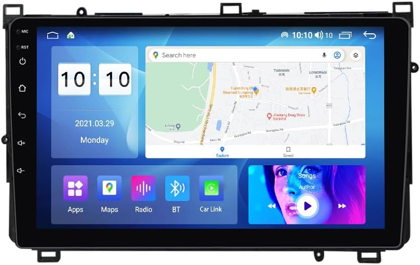 Generic Car Stereo Radio for Toyota Corolla 11 Auris E180 2017-2018 2G RAM+32G ROM…