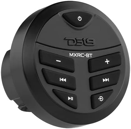 DS18 MXRC-BT Weather-Resistant Marine Receiver Waterproof Universal Bluetooth Streaming Audio Receiver with Controller - Bluetooth, AUX, USB Port (Works with Android and iPhone)