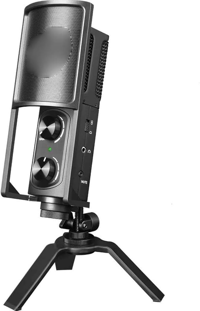 Microphone for USB C-Type Smartphones/Computers for Excellent Audio Recording Directly to A Computer Or Mobile Device, Black