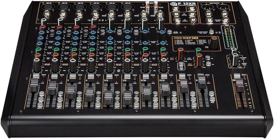 RCF F-12XR 12-Channel Mixing Console With Multi-Fx & Recording