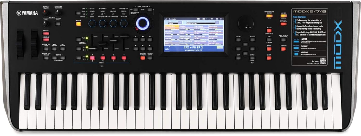 Yamaha MODX6 61-Key Synthesizer Workstation , Black