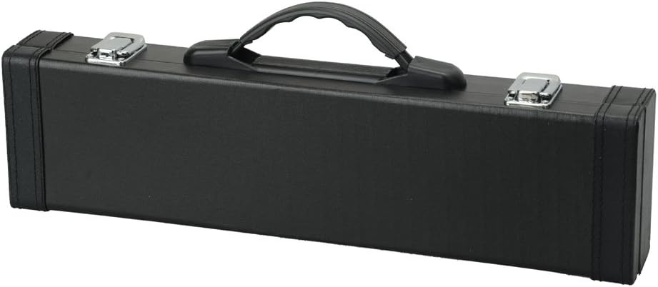 Nickel Plated Beginner Flute Concert Band with E Key, Case, Cleaning Kit, Kids Musical Instrument (Purple)