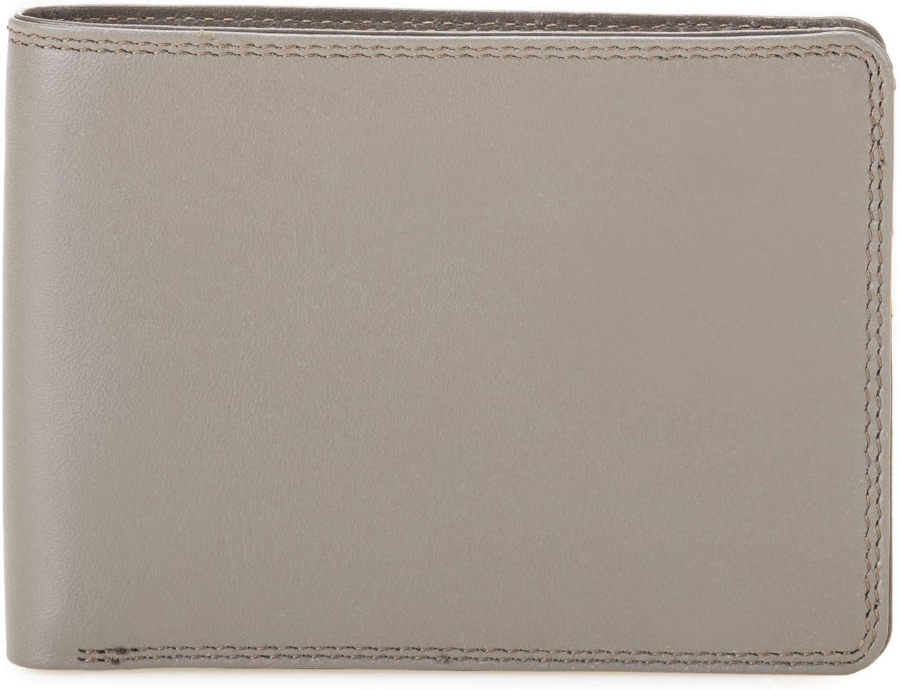 mywalit RFID Men's Jeans Leather Wallet | 3 Card Slots | Note Section & ID Window | Fumo | Radio Frequency Shielding Lining for Enhanced Security | Perfect for Everyday Use