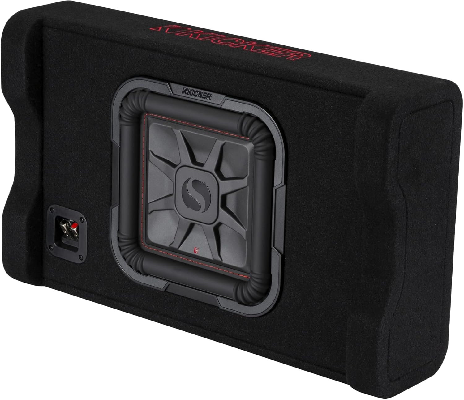KICKER 49L7TDF102 Down-Firing Loaded Enclosure|2-ohm Impedance|Fitted with 46L7T104 10