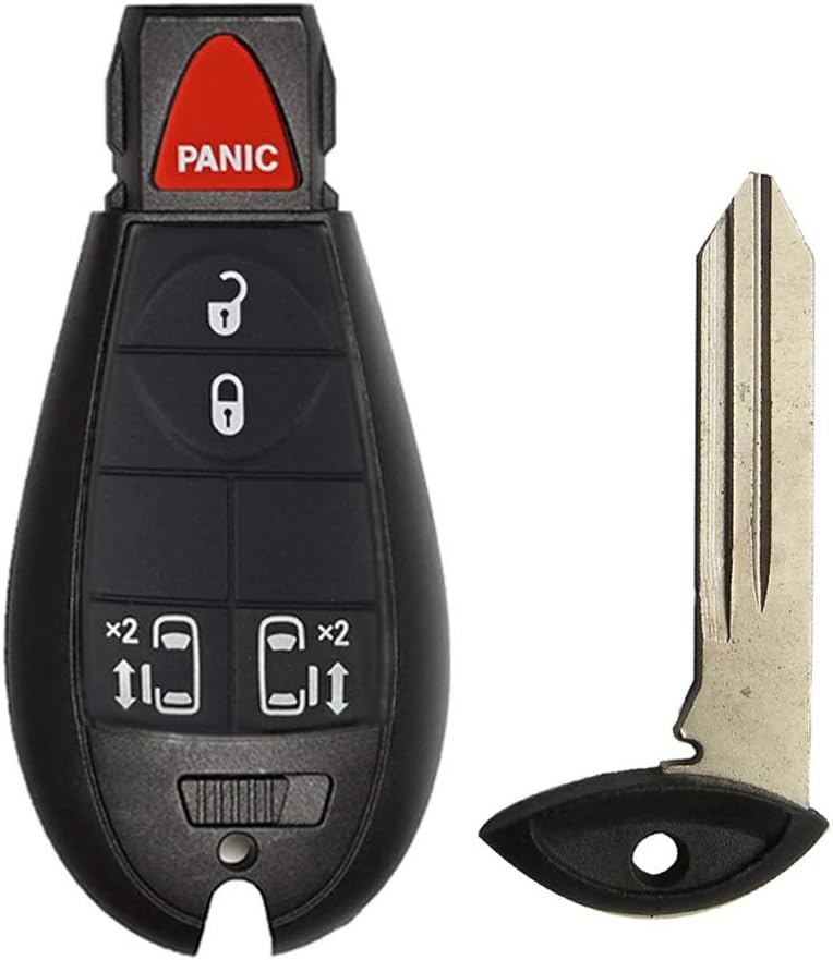 OEM 5-Button FOBIK Key Fob Remote Compatible with 2008-2020 Dodge Grand Caravan (FCC ID: IYZ-C01C, P/N: 56046713, 68066878)