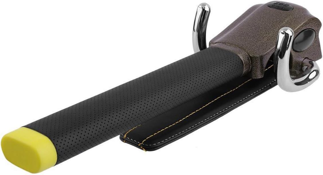 Steering Wheel Lock Anti-Theft Car Security Lock Aluminum Alloy Black Durable Cover Sturdy Anti-Theft Device for Vehicle Protection