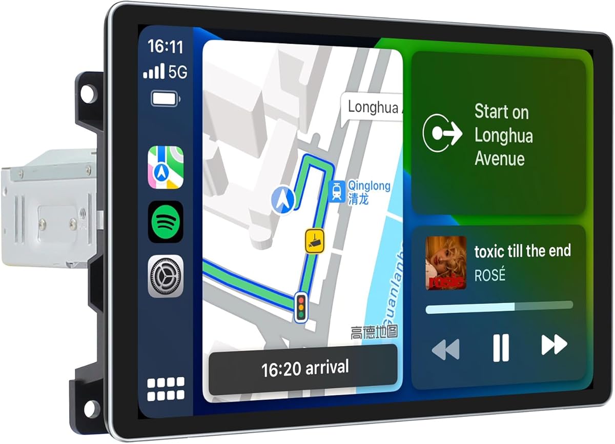 Joying Car Radio for Jeep Cherokee 2014-2018, 10.1 Inch IPS Touchscreen Android 13 Car Stereo with Wireless Carplay and Android Auto, Bluetooth, GPS Navigation, AM/FM(JY-JC904T4)