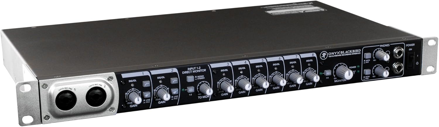 Mackie Onyx Blackbird Premium 16x16 FireWire Recording Interface with Tracktion 3 Music Production Software