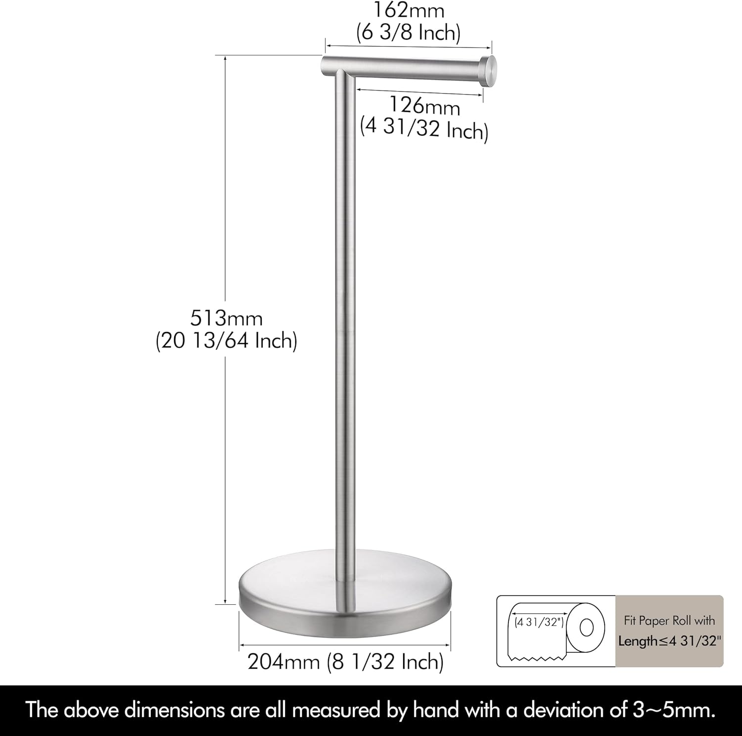 KES Glass Corner Shelf for Bathroom Corner & Toilet Paper Holder Stand, SUS 304 Stainless Steel Brushed Finish, BGS2101A-2-P2+BPH283S1-2