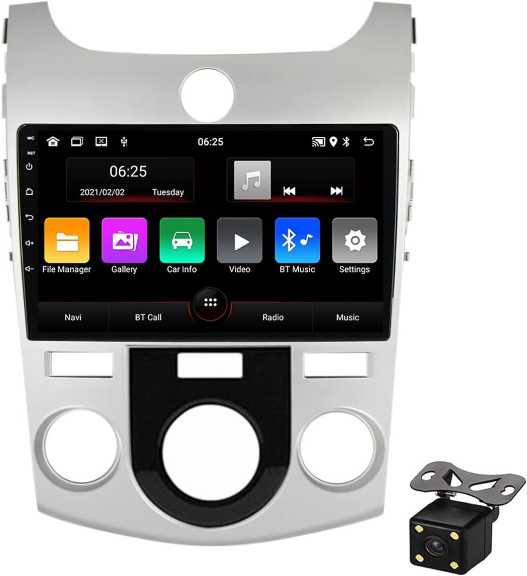 9 Inch Android Car Stereo Radio for Kia Forte Cerato 2008-2013 GPS Navigation Head Unit Multimedia MP5 Player with Backup Camera/Bluetooth/FM/Steering Wheel Control/USB