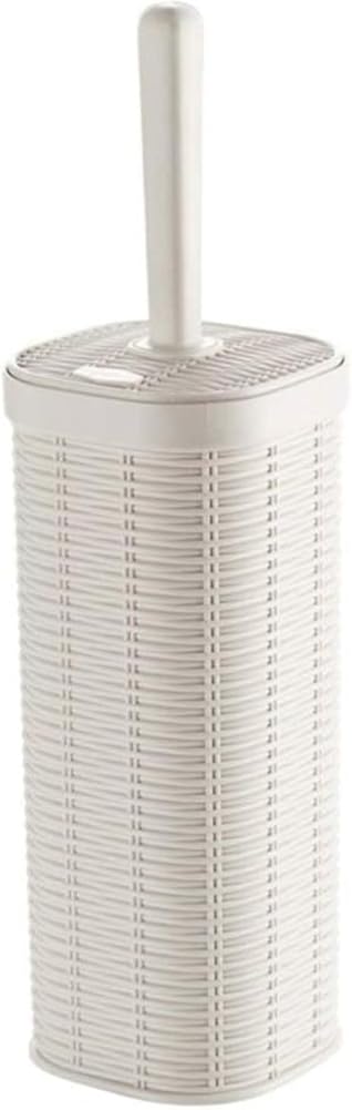 Toilet Brush Toilet Brush and Holders Bathroom WC Toilet Brushes Plastic Scrubber Set Brown, Beige Toilet Bowl Brush Set Toilet Brush and Holder (Color : Beige) (Beige)