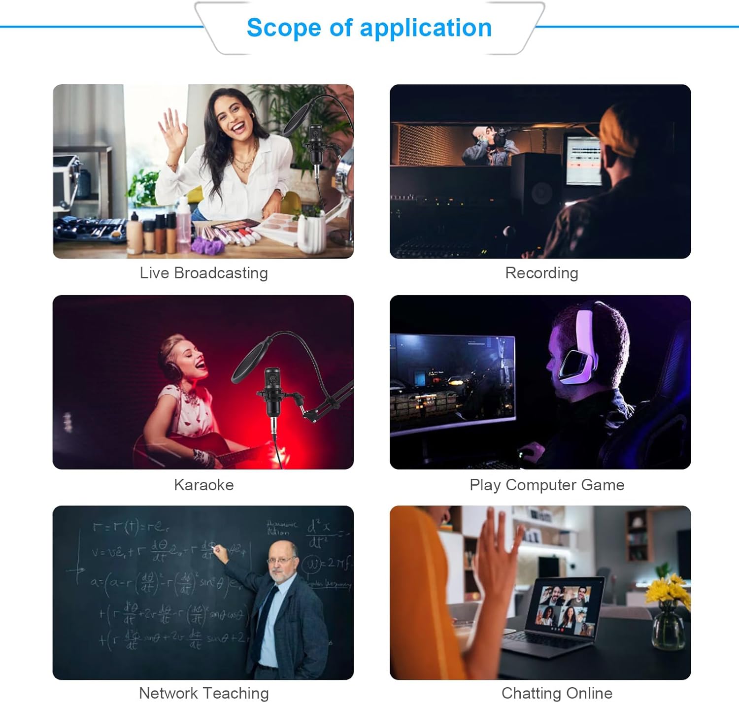 Podcast Equipment Bundle Condenser Mic with Live Sound Card Kit Plug and Play Podcast Microphone Voice Changer Live Sound Card for Living Broadcast Recording Singing Gaming