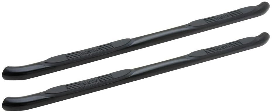 Westin 23-2975 E-Series 3 Round Nerf Bars fits 2006-2010 Commander 2005-2010 Grand Cherokee Black Pair