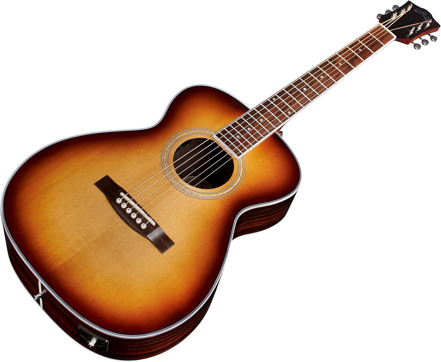 Guild M-260E Deluxe Concert Acoustic Guitar - Edge Burst
