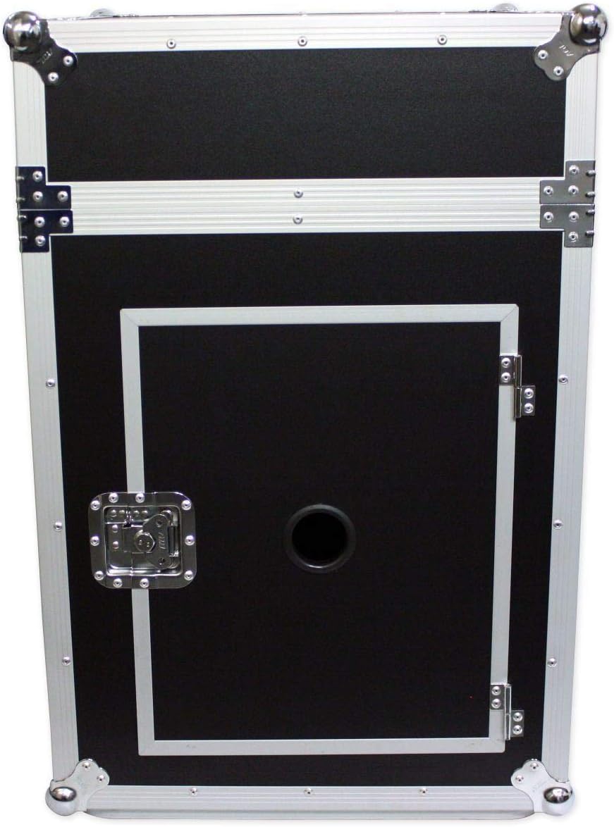 TOV Pro X T-14MRSS 14U x 10U Slant Combo DJ Rack Flight Case w/ 4