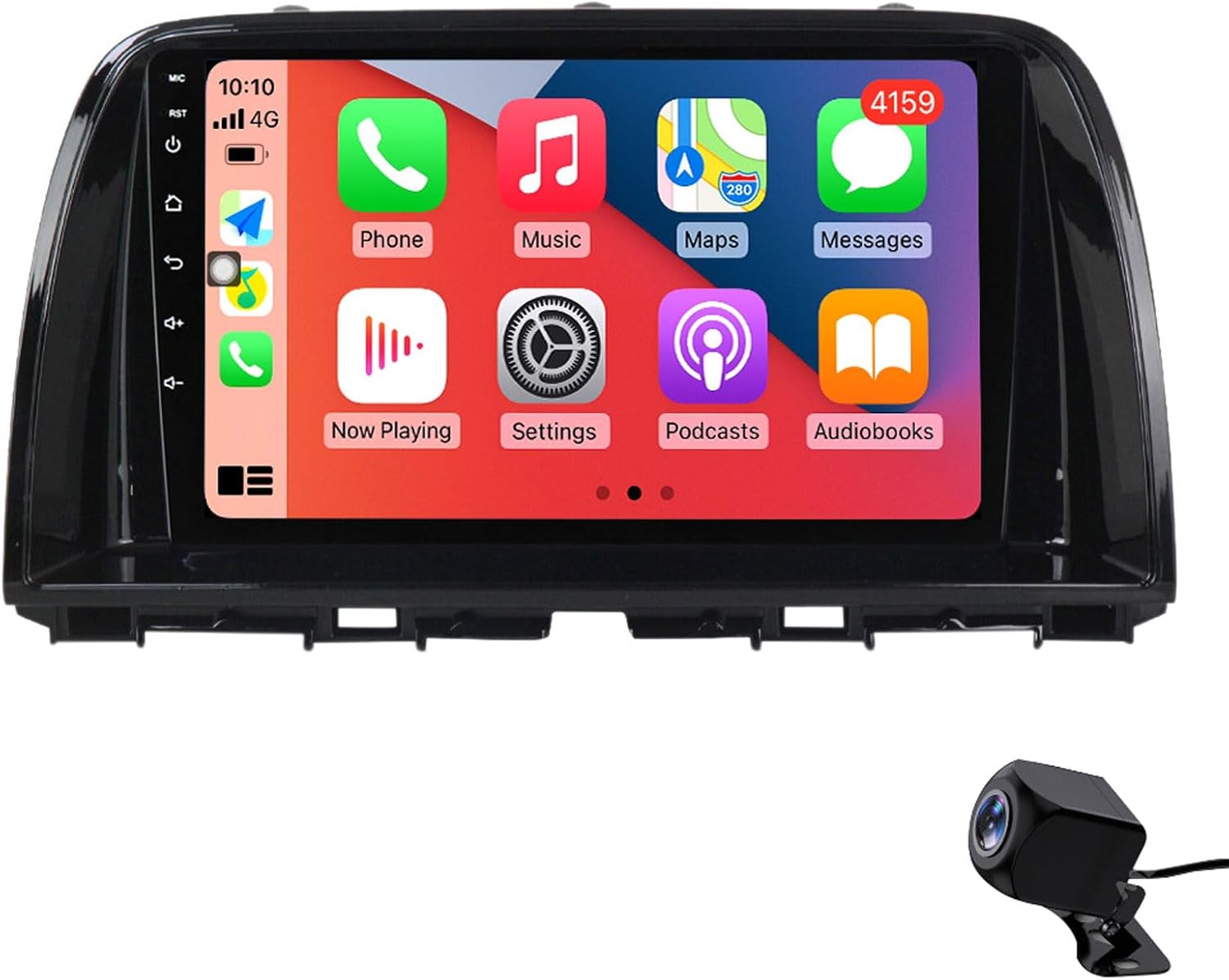 Wireless Car Stereo with Backup Camera, CarPlay and Android Auto, Android 12 Car Radio with 9